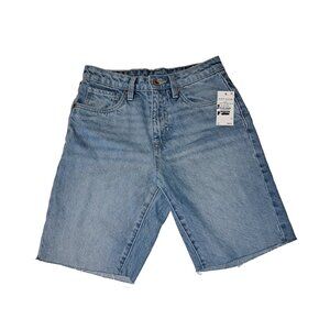 Buffalo David Binton Women's Maggie Mom Blue Jean Shorts New With Tags 25x2